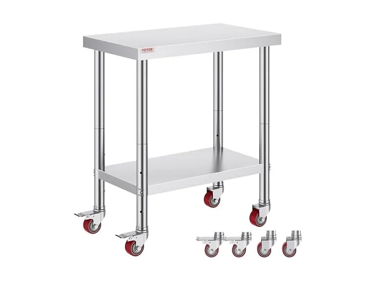 VEVOR Stainless Steel Work Table 30 x 18 x 34 Inch