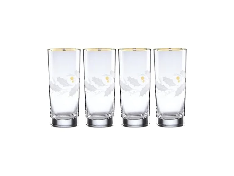 Lenox Holiday Gold 4-Piece Highball Glasses