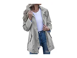 Women's Hooded Lightweight Raincoat 