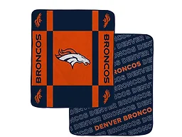 NFL Team Reversible Soft Blanket - Denver Broncos