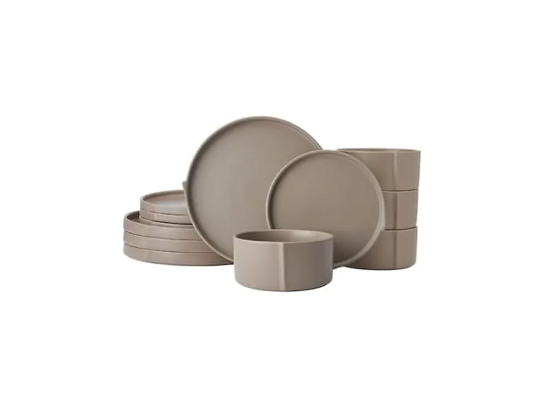 Pfaltzgraff Contemporary Edge 12 Piece Stoneware Dinnerware Set