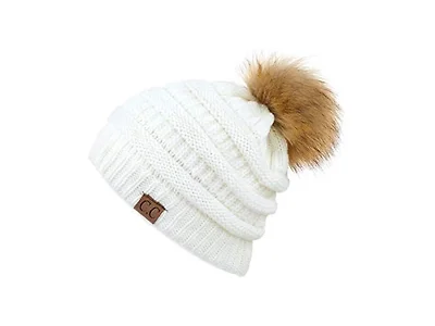 C.C CC Fur Pom Winter Fall Trendy Chunky