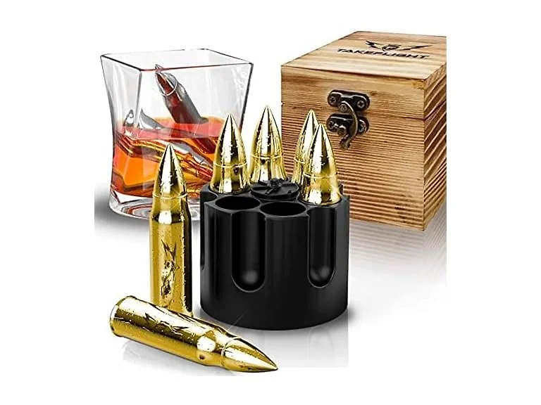 Metal Whiskey Stones 6 Count (Pack of 2)