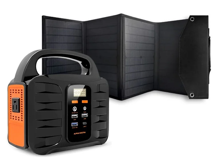 Alpha Digital Portable Power Station & Solar Bundle