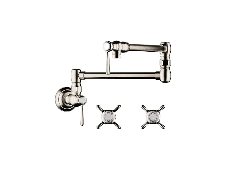 AXOR 16859831 Montreux 8-inch Tall 2-Handle Pot Filler