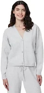 Amazon Essentials x Sofia Grainge Women's Knit Cardigan Sweater (Mommy & Me), Light Grey Heather, XX-Large