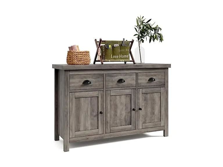 Senfot Farmhouse Sideboard, Grey Wash
