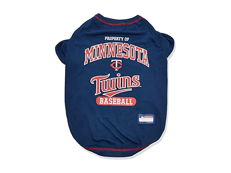 MLB Minnesota Twins Dog T-Shirt, Large.