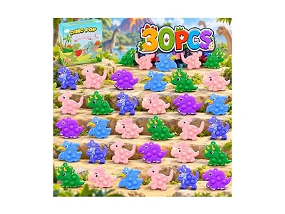 BicMan 30pcs Dinosaur Pop Its
