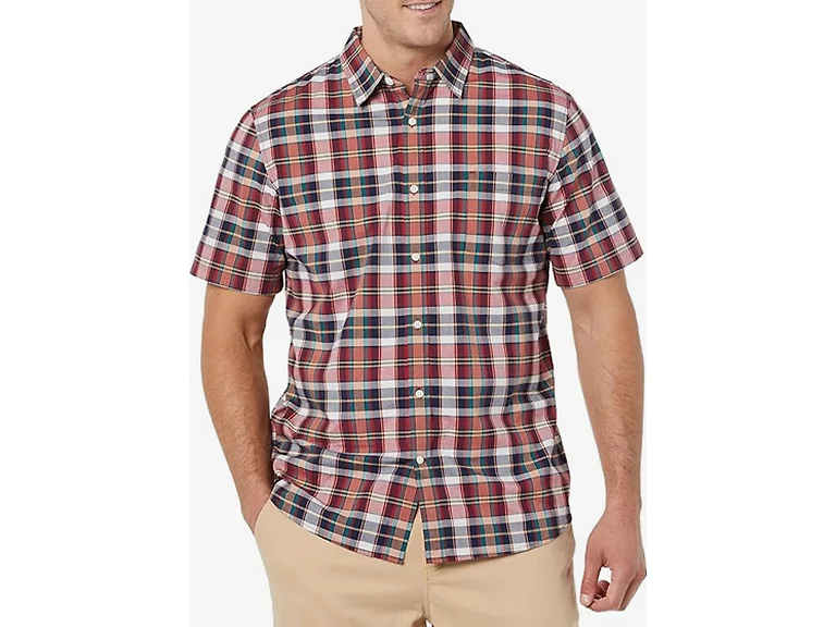 Amazon Essentials Men Short-sleeve Slim-fit Shirt