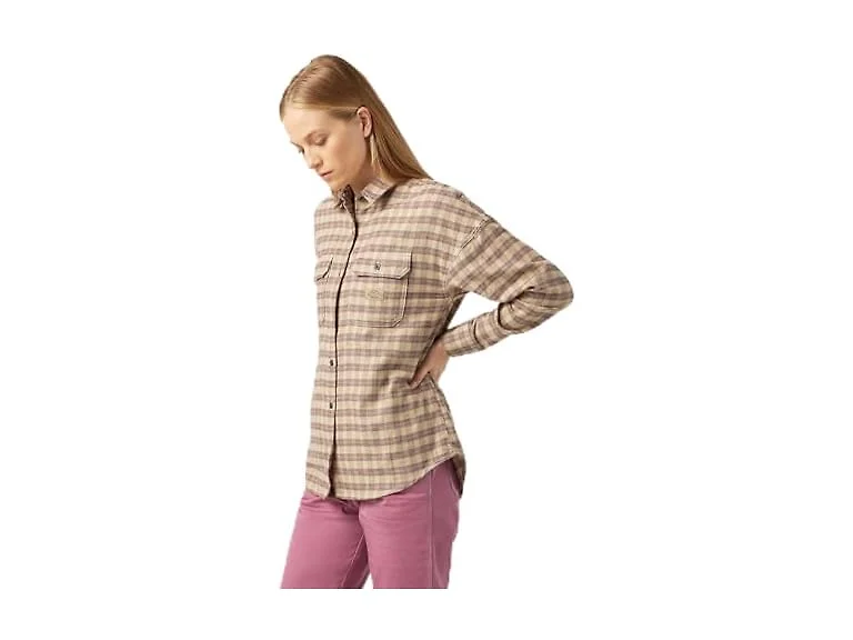 Dickies Women (S) Long Sleeve Flannel Shirt
