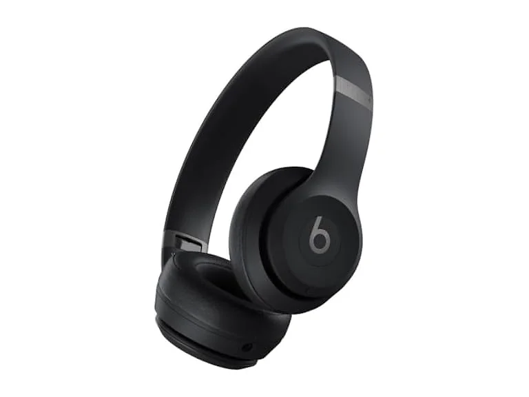 Beats Solo 4 - Wireless Bluetooth On-Ear Headphones, Apple & Android Compatible, Up to 50 Hours of Battery Life - Matte Black (Renewed)