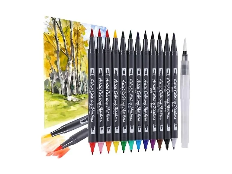 24 Colors Blendable Watercolor Markers