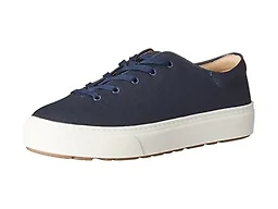 Amazon Essentials Women's Casual Lace Up Platform Sneakers, Navy, 6.5