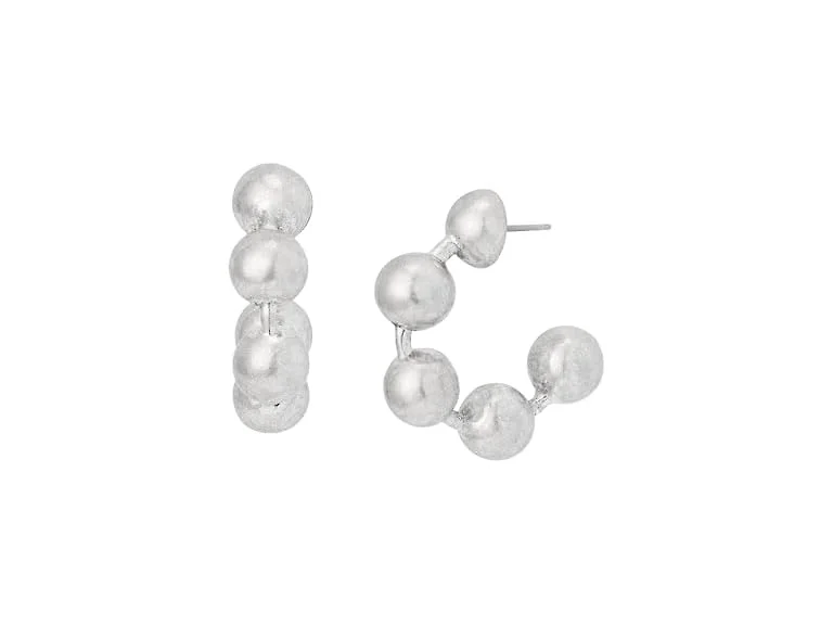 AllSaints Women's Ebby Ball Chain Hoop Earrings