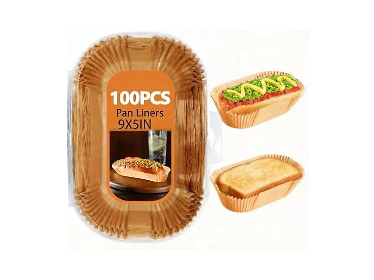 100 Pack 9x5 Inch Loaf Pan Liners