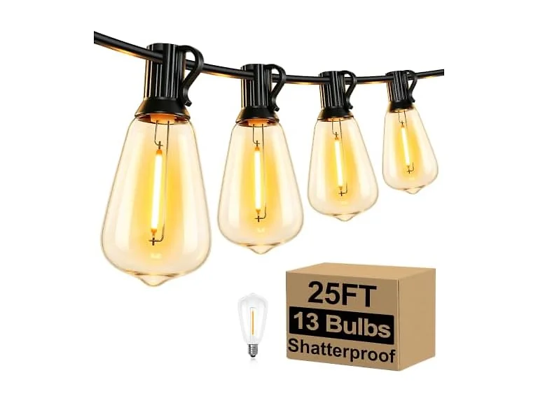 Brightever 25FT Outdoor String Lights