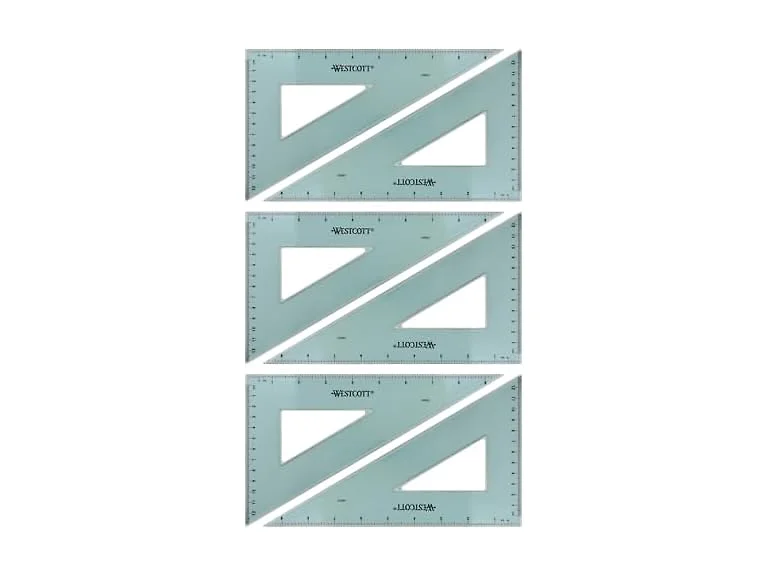 Westcott 10-Inch 30/60/90 Triangle Set