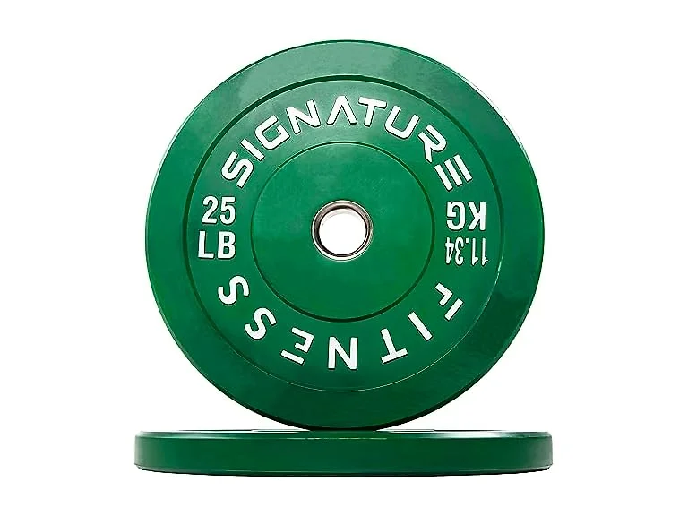 Signature Fitness Fitvids Weight Plates, 25lbs, Pair