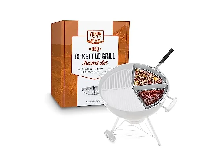 Yukon BBQ Grill Basket for Kettle Grills