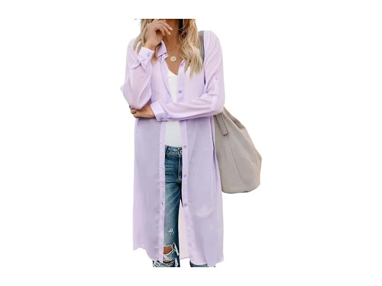 Zeagoo Women Long Swimsuit Kimono Cover Cardigan