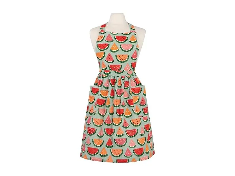 Jubilee Melon Pop Maisie Cotton Apron 33 x 38.5in