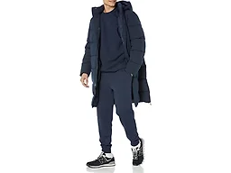 Amazon Essentials Men's Hooded Long Puffer Coat, Navy, 5X-Large Big Tall