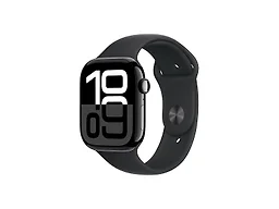 Apple MWY43LW/A Watch S10 Cell 46 Jet Blk/Blk Band M/L J