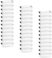 Superio 4.5 Quart Clear Plastic Storage Containers with Lids, Stackable Organizer Bins, BPA-Free Storage Boxes for Home, Office, Dorm & Classroom, 36 Pack