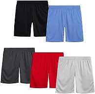 Boys 5PK Performance Mesh Shorts