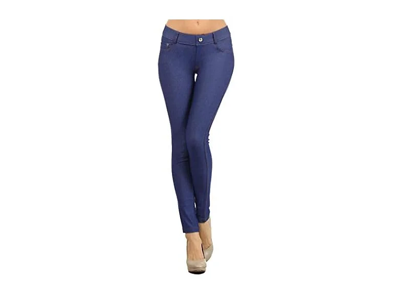 Yelete Women (2X) Basic Five Pocket Stretch Pants