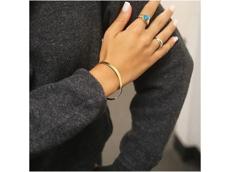 Yeidid Gold Herringbone Bracelet 7- or 8"