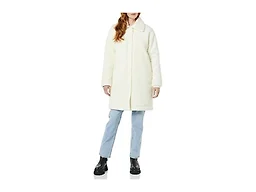 Amazon Essentials Women's Oversized Teddy Sherpa Coat, Beige Ivory Buffalo Plaid, XX-Large