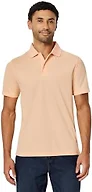 Amazon Essentials Men's Moisture Wicking Golf Polo Shirt, Short Sleeve, Slim-Fit, Quick-Dry, Active Wear, Pale Peach, X-Small