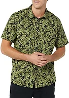 Amazon Essentials Men's Standard-Fit Short-Sleeve Two-Pocket Utility Shirt, Green Camo Print, X-Large Tall