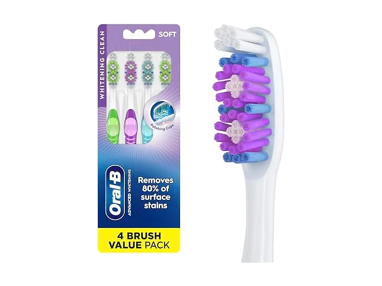 Oral B 3D White Stain Eraser 4 Count Soft Manual