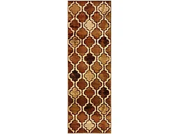 Superior Modern Indoor Area Rug, Non Slip Rug, 5'x8', Brown