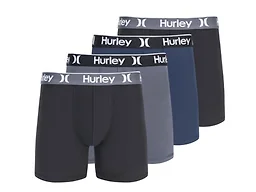 Hurley Men's 4-Pack Boxer Briefs