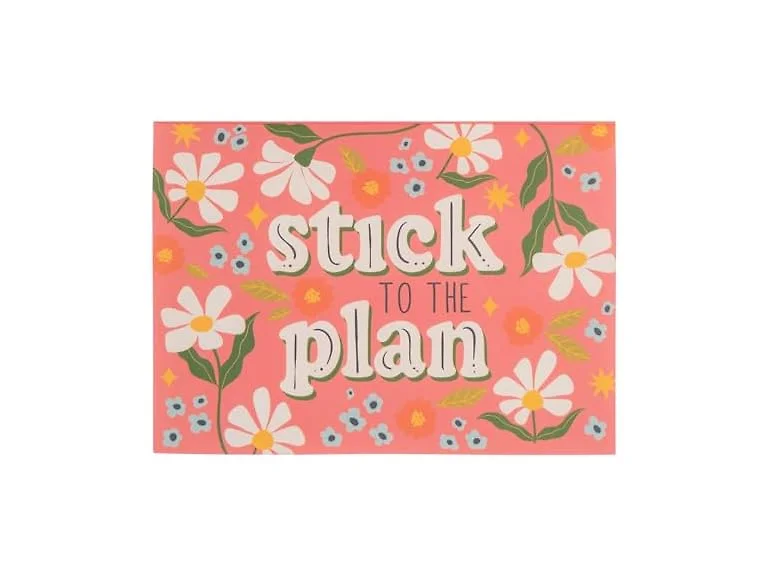 Karma Sticky Note Booklet Stick to Plan