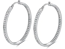 Saffron LGR-64-001E Set Of 1 Womens 40mm Hoop Earr