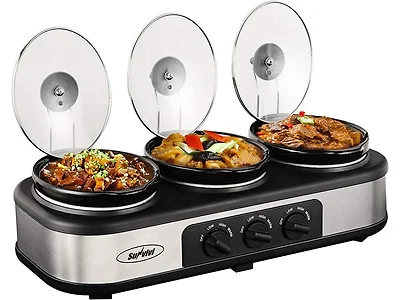 Sunvivi Triple Slow Cooker (Open Box)