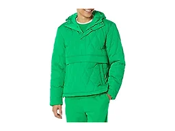 Amazon Essentials Men's Anorak Hooded Quarter-Zip Puffer Coat, Green, Medium