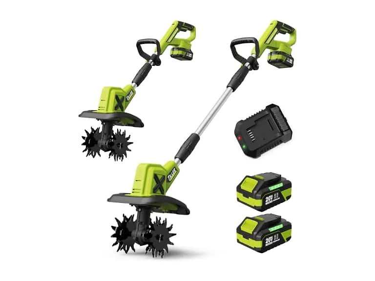 Grelawner 20V Cordless Tiller Cultivator