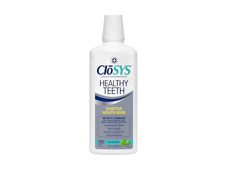 CloSYS Silver Anti Cavity Fluoride Mouthwash 32oz