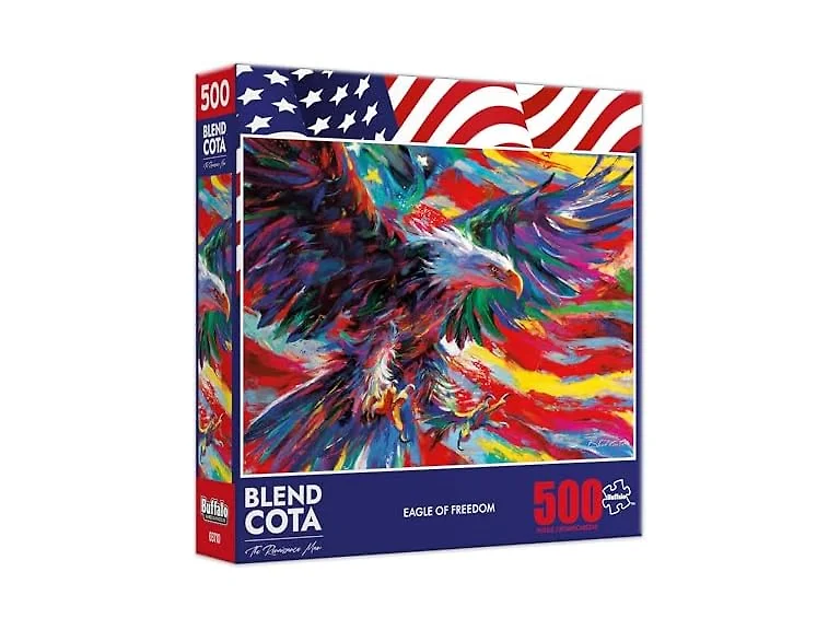 Buffalo Games Eagle of Freedom, Patriotic Puzzle, 500 Piece