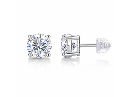 Saffron LGR-001-MOS-E 1 CTTW Moissanite Stud Earring