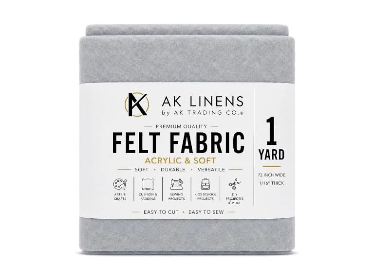 AK Trading CO. 72-Inch Wide 1/16” Thick Acrylic Felt, Heather