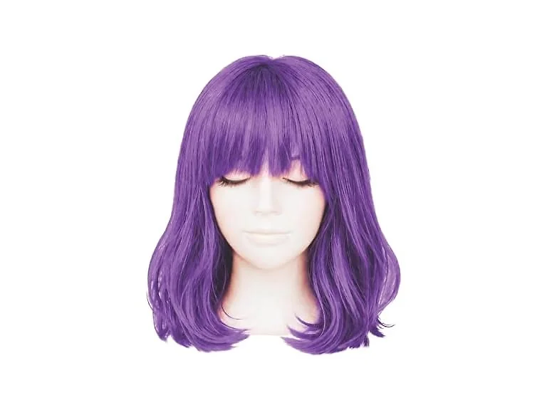 Beistle Purple Long Bob Wig – (One Fits Most)