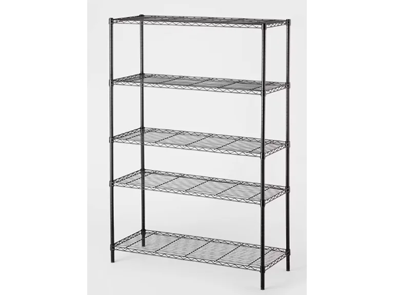 J&V Textiles 7058-BK 5-Tier Shelving Unit
