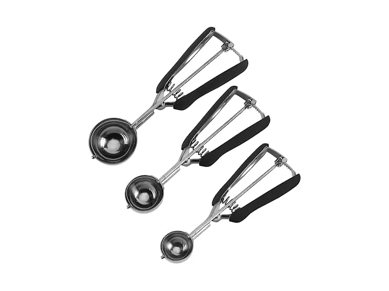 3Pk Stainless Cookie Scoop Set